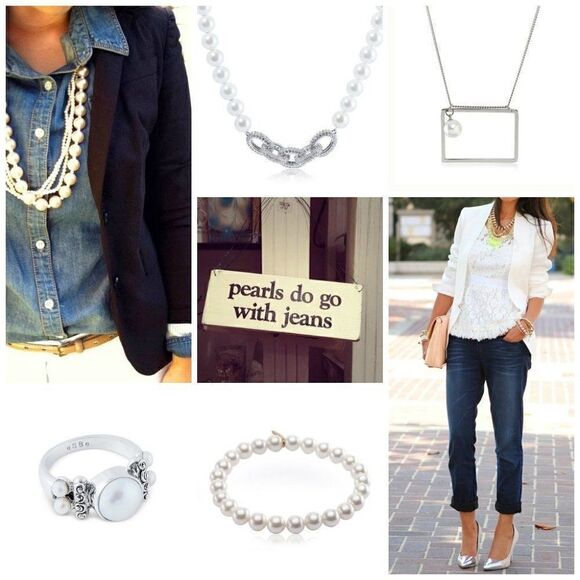 Sara Blaine/eSBe Allegro Pearl Stretch Bracelet - NWT - Picture 3 of 4